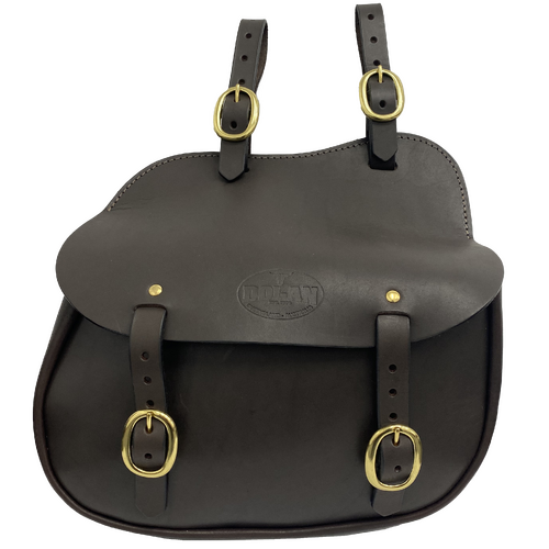 Leather Shaped Saddle Bag
